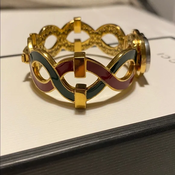 Authentic GUCCI GG Web Bracelet - Picture 6 of 16